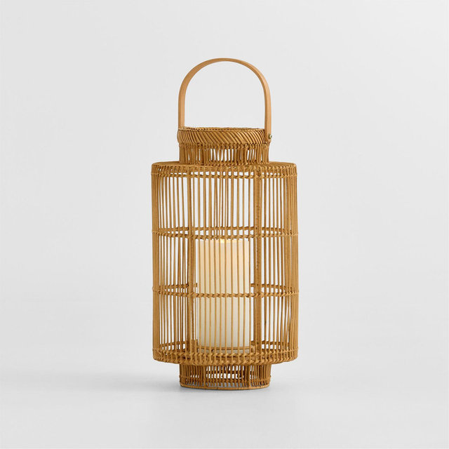 Devonport Large Woven Tall Lantern 18.5"