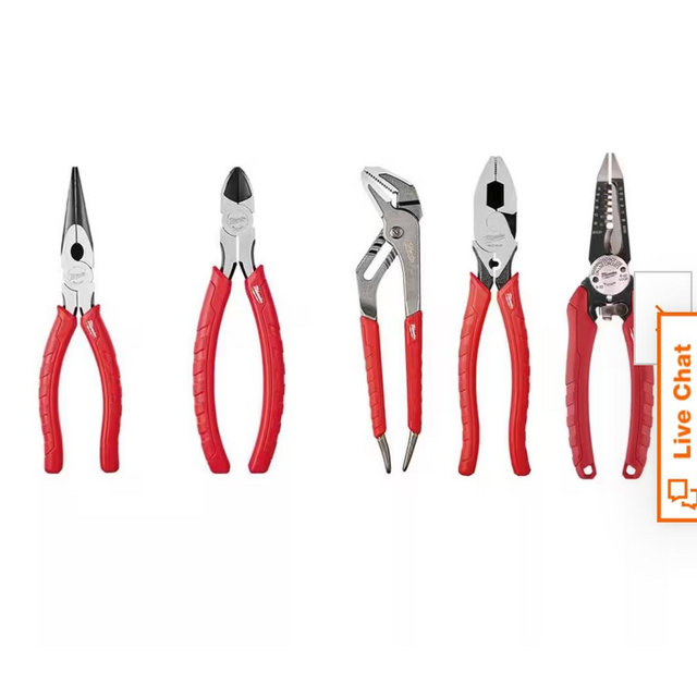 Milwaukee5 piece pliers set