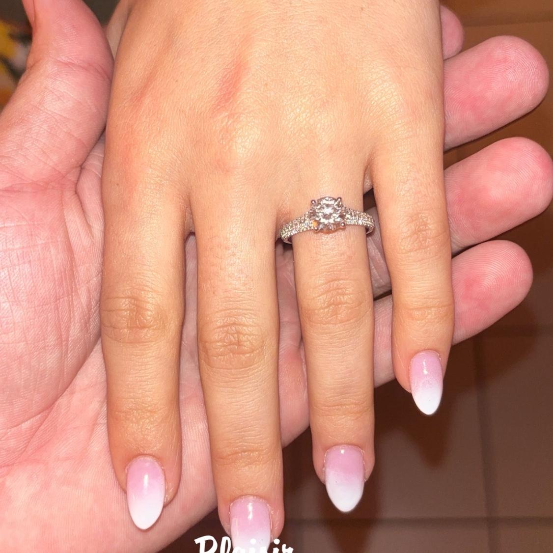 The day he proposed! We were at my Mamie’s house in France in the summer. May 20, 2025.