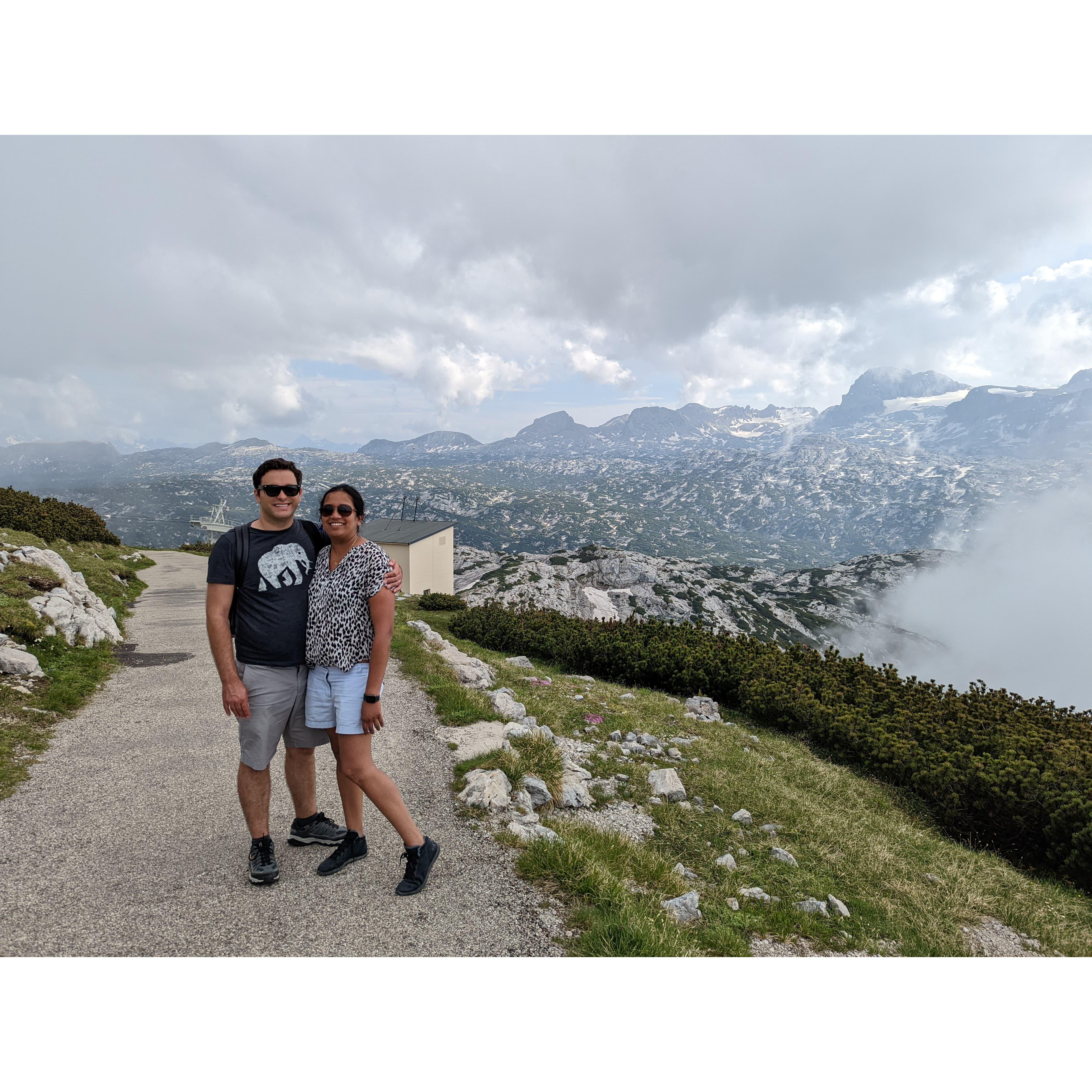 Top of the mountain in Austria