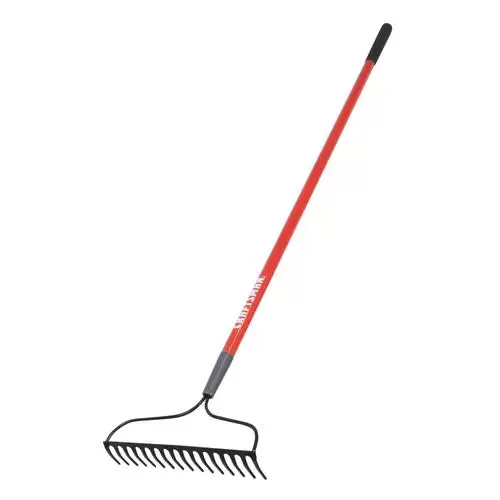 CRAFTSMAN 51-in L Fiberglass Handle Welded Steel Garden Rake at Lowes.com