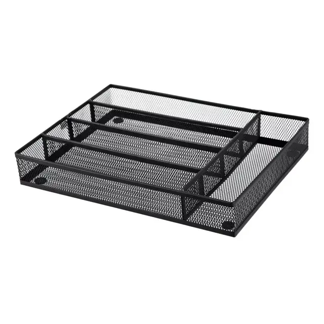 Squared Away™ Small Mesh Flatware Organizer in Tuxedo