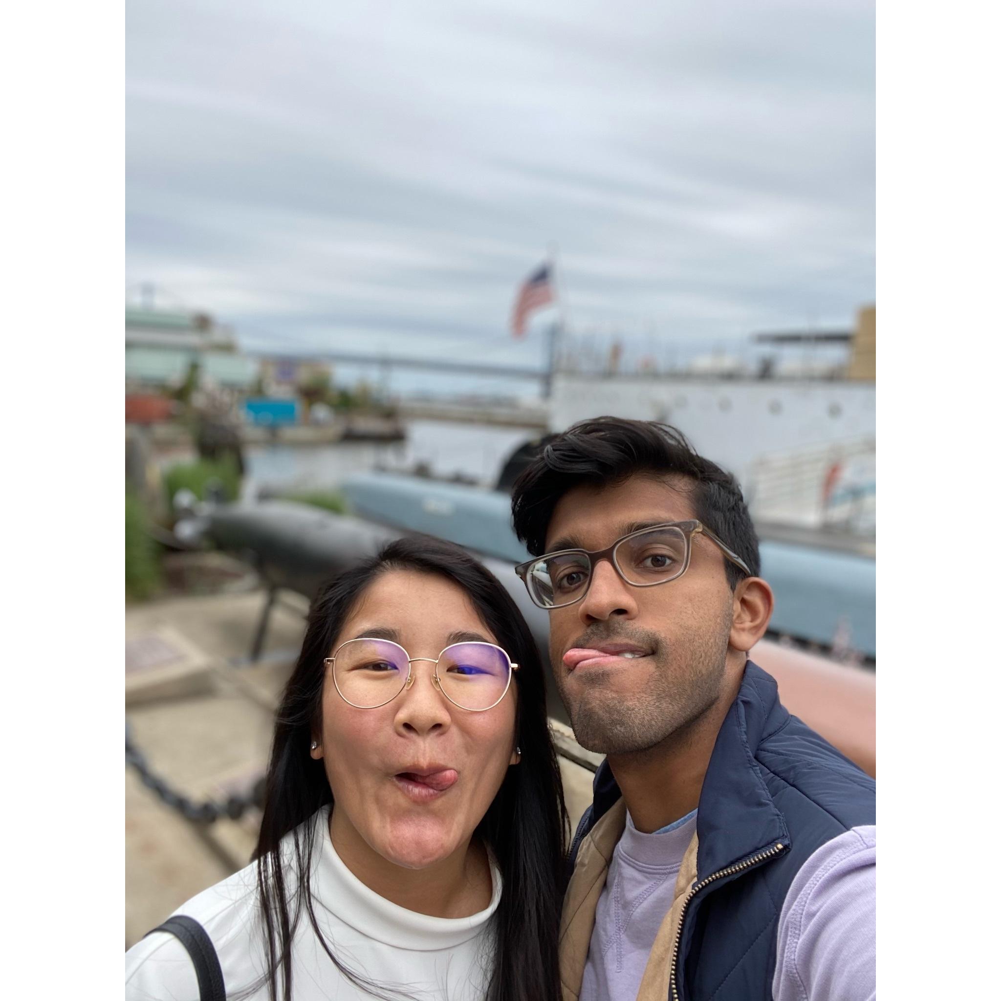 A fun picture to commemorate 2 years of knowing each other