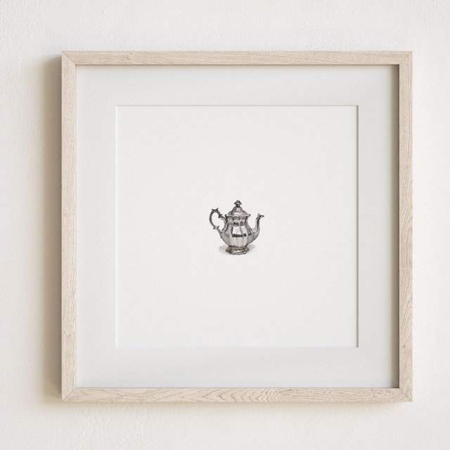 Small Teapot Painting Print in Watercolor