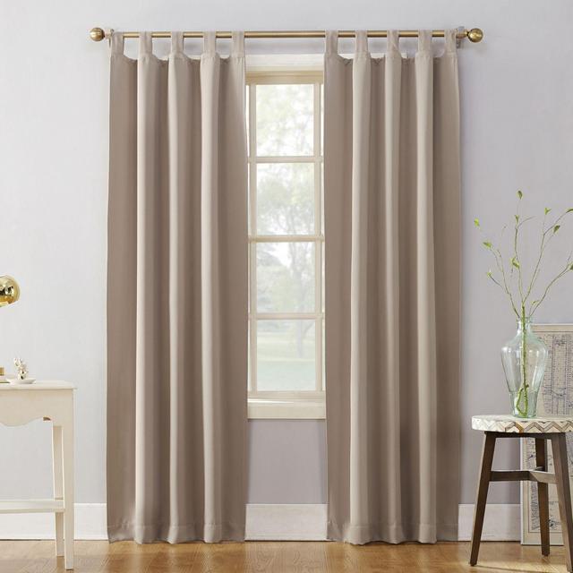 Sun Zero® Mariah 95-Inch Tab Top Curtain Panel in Stone (Single)