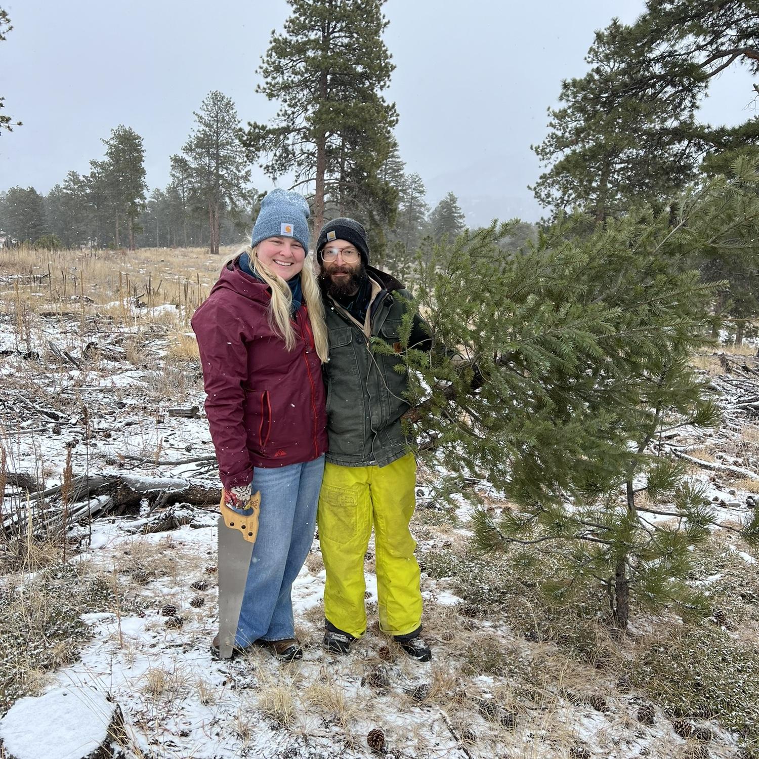 Christmas tree cutting with the Ladenburger Family. 2023