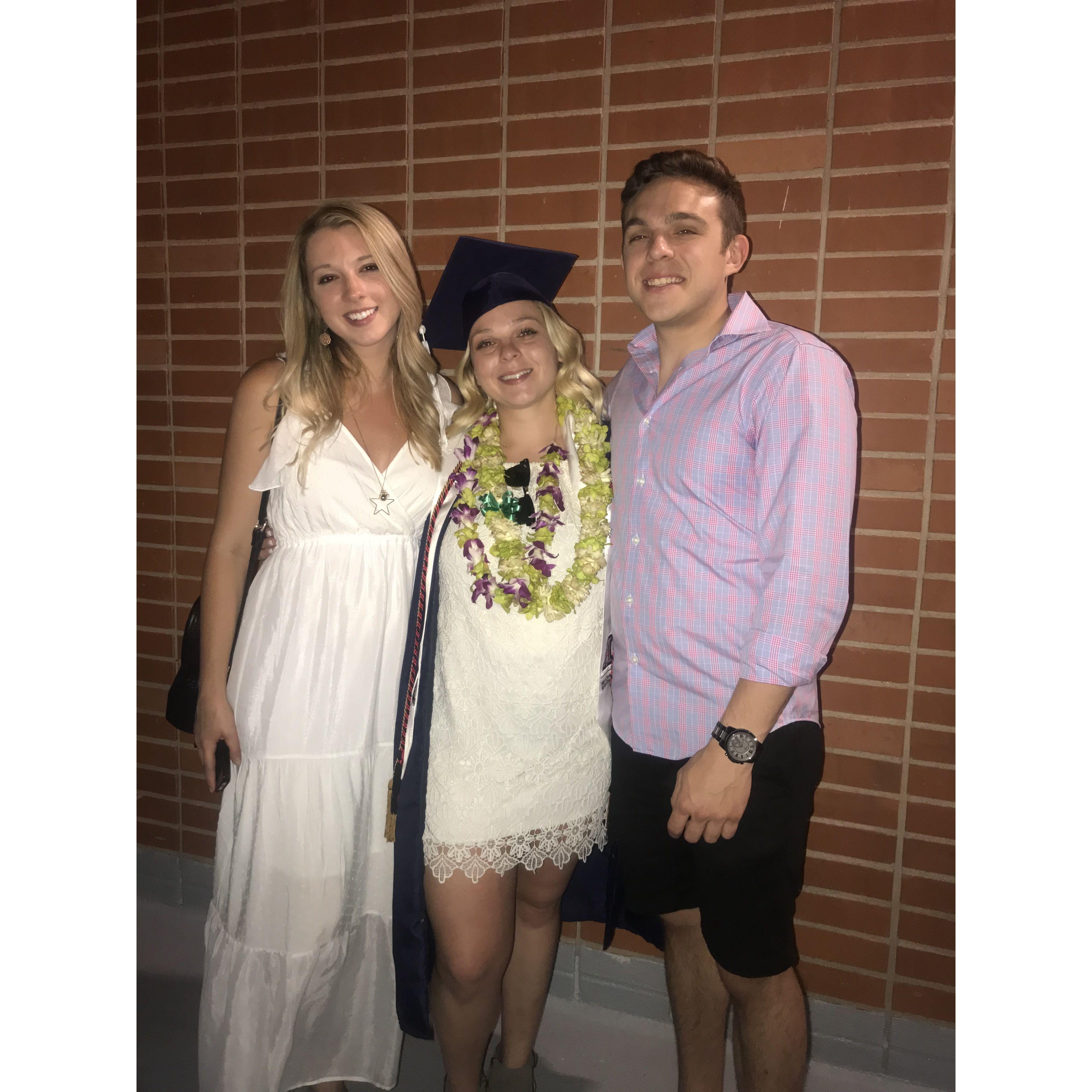 At Taylor's graduation from the University of Arizona