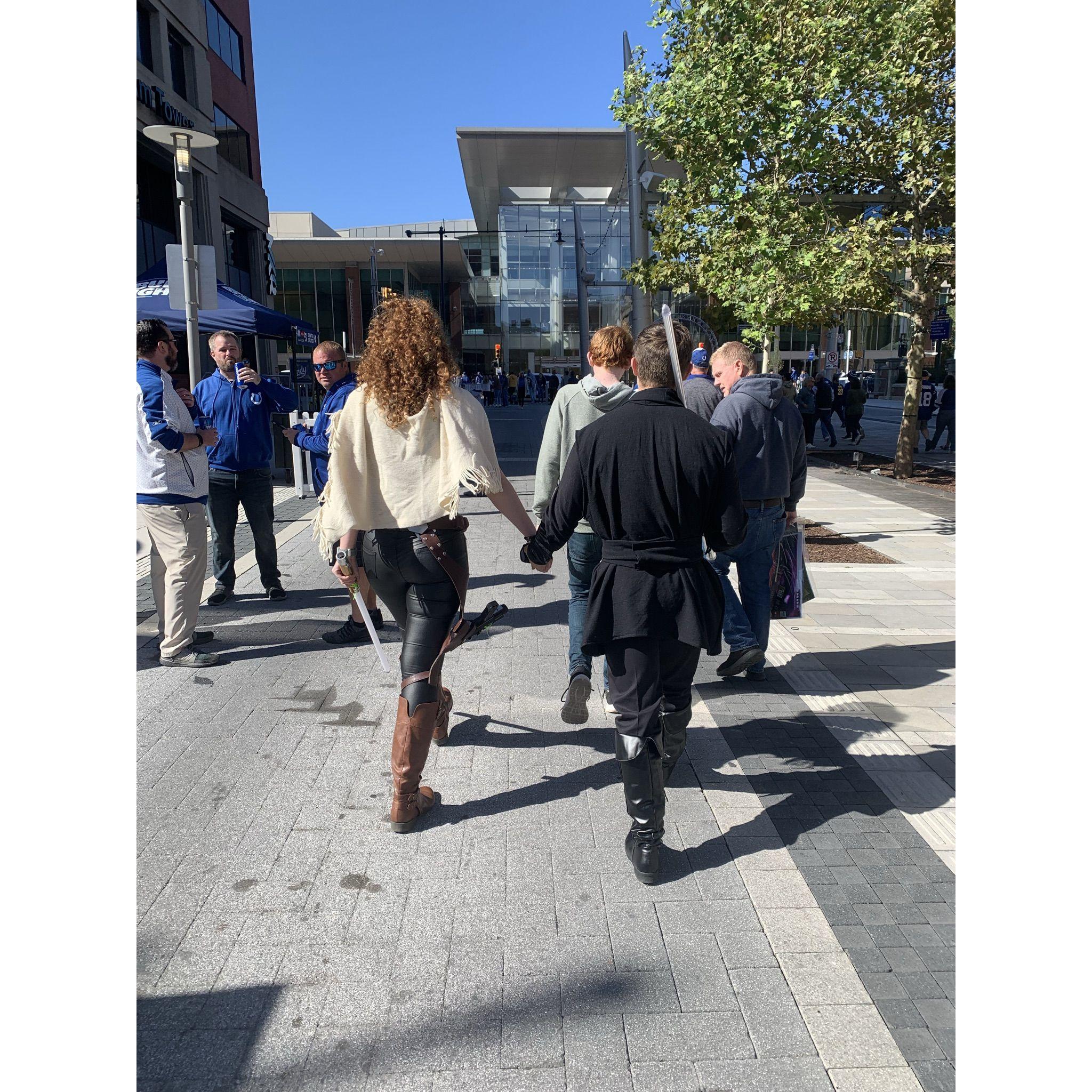 Going to comic con in Indy the same day as a Colts game