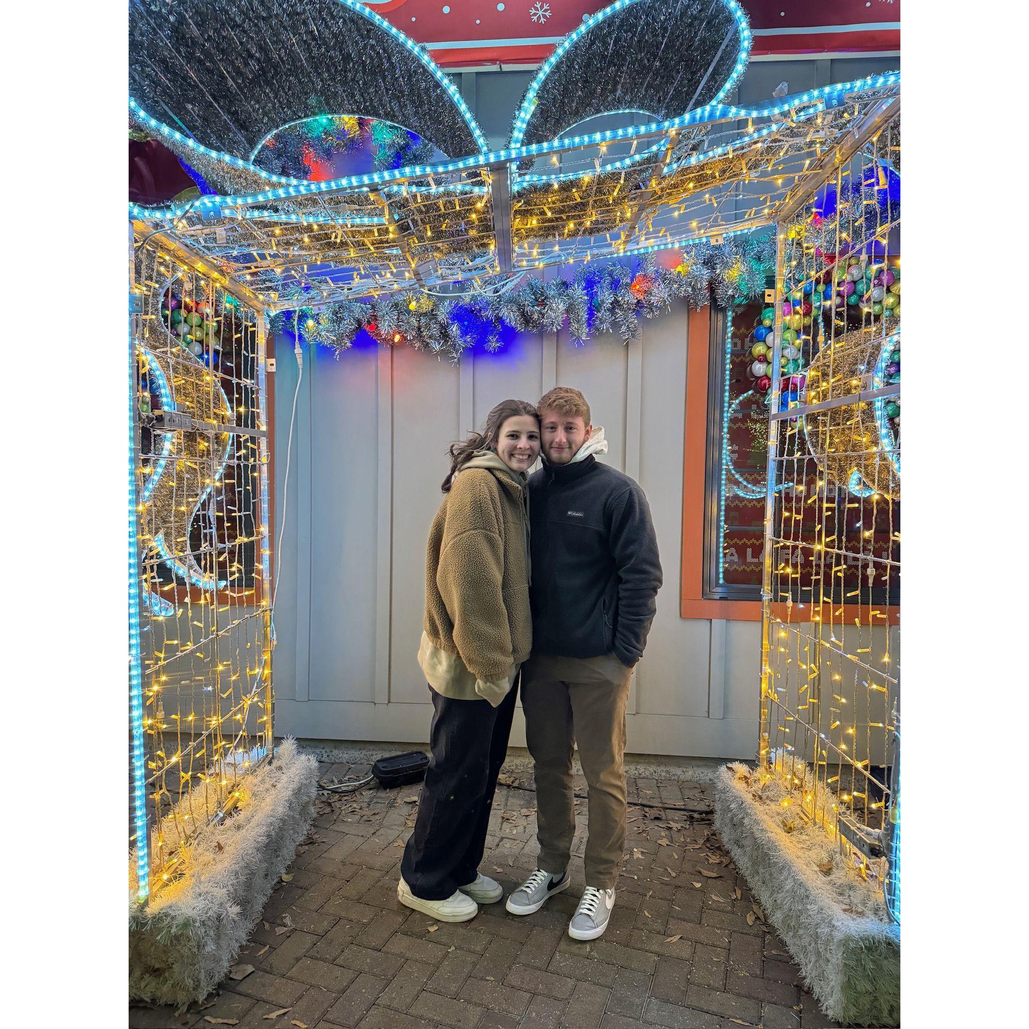 A trip to Carowinds for Christmas.