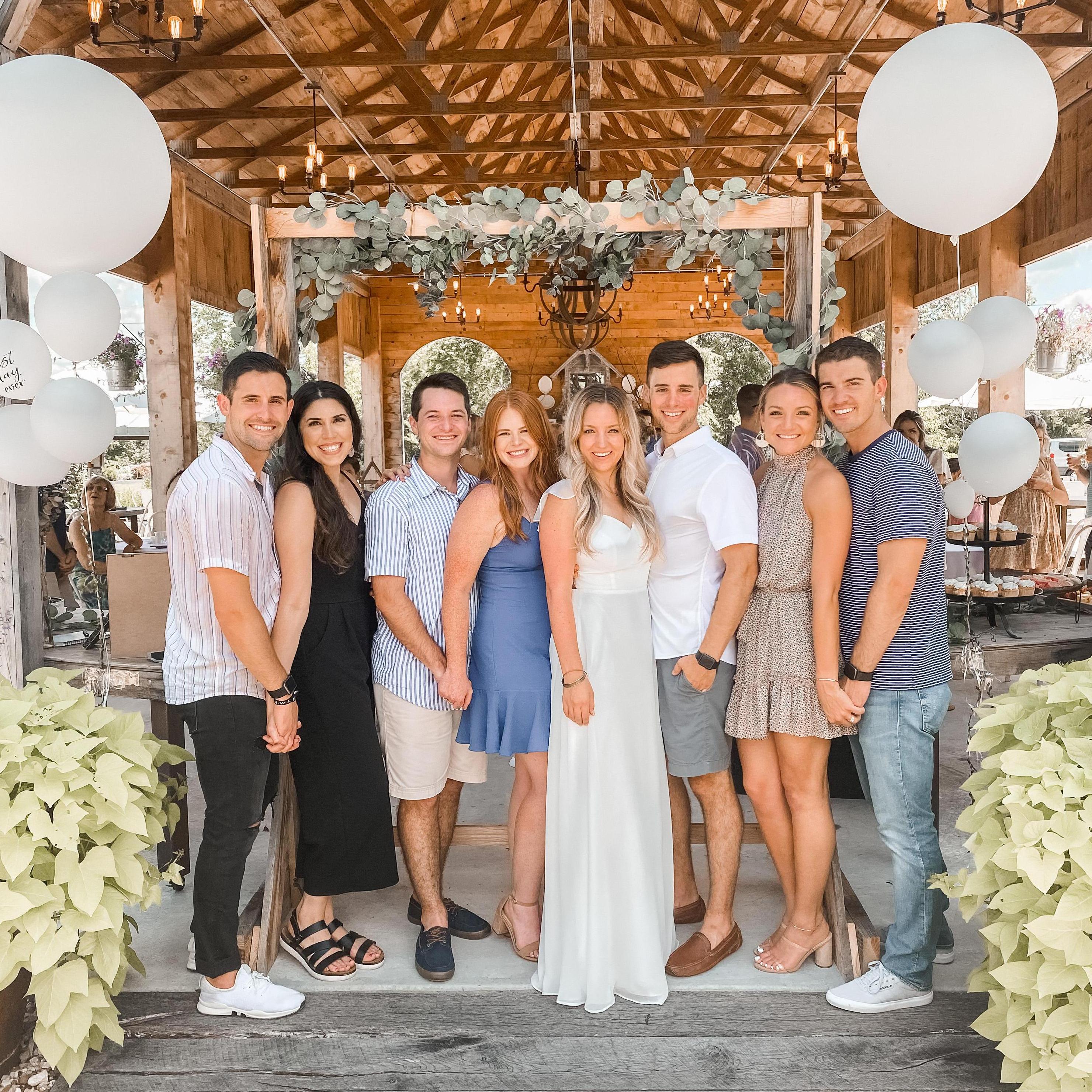 Carter surprised Tori at her best friend's bridal shower!