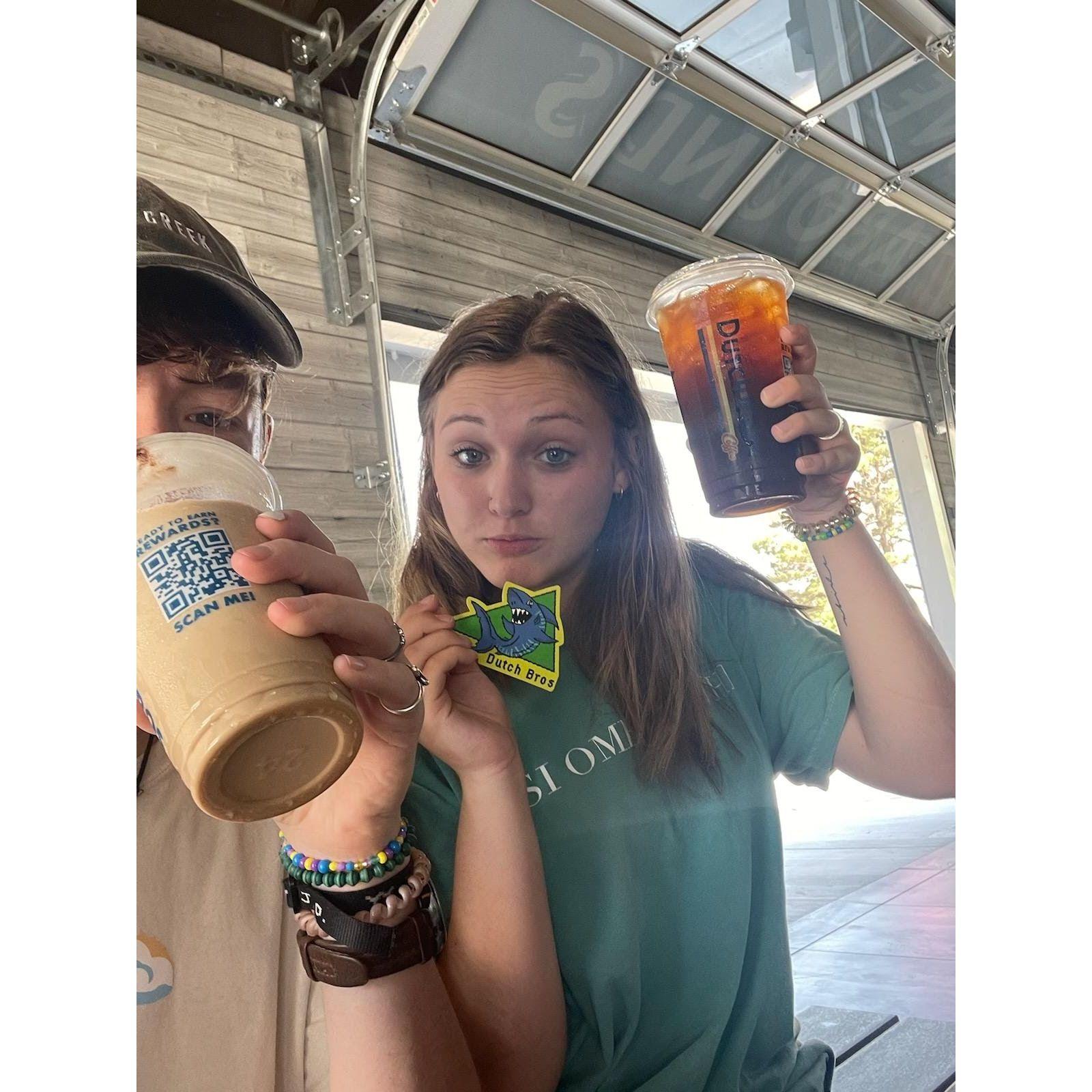 Our first time getting Dutch Bros!