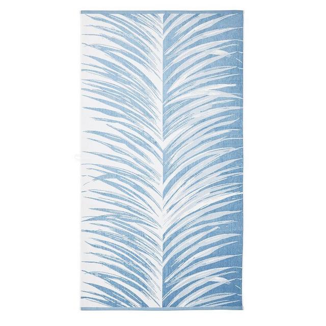 Chambray Pacifico Organic Palm Beach Towel, 40x72"