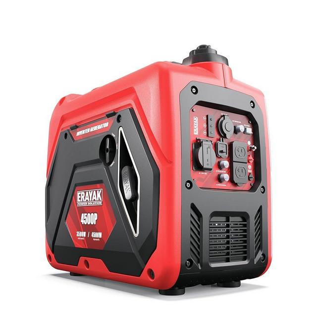 ERAYAK 4500W Portable Inverter Generator for Home Use, Super Quiet Small Generator for Camping Outdoor Emergency Power Backup, Gas Powered Engine, EPA Compliant