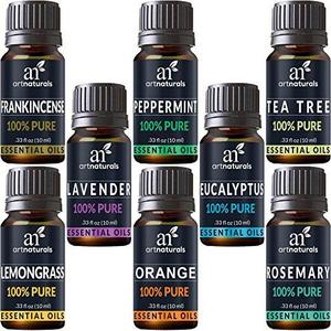 ArtNaturals Aromatherapy Top 8 Essential Oils, 100% Pure of The Highest Quality, Peppermint/Tee...