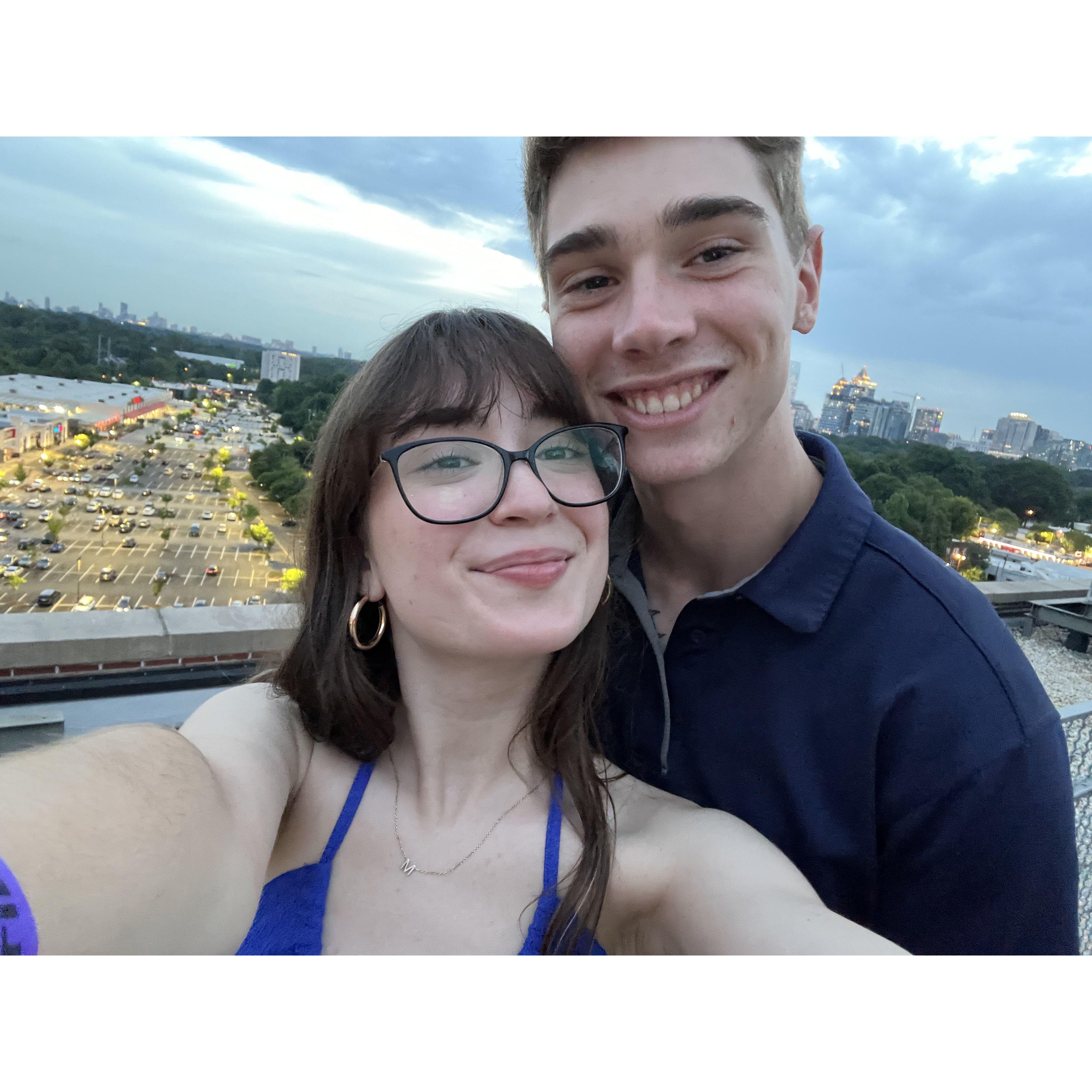 This was our anniversary date at Ponce City Market
