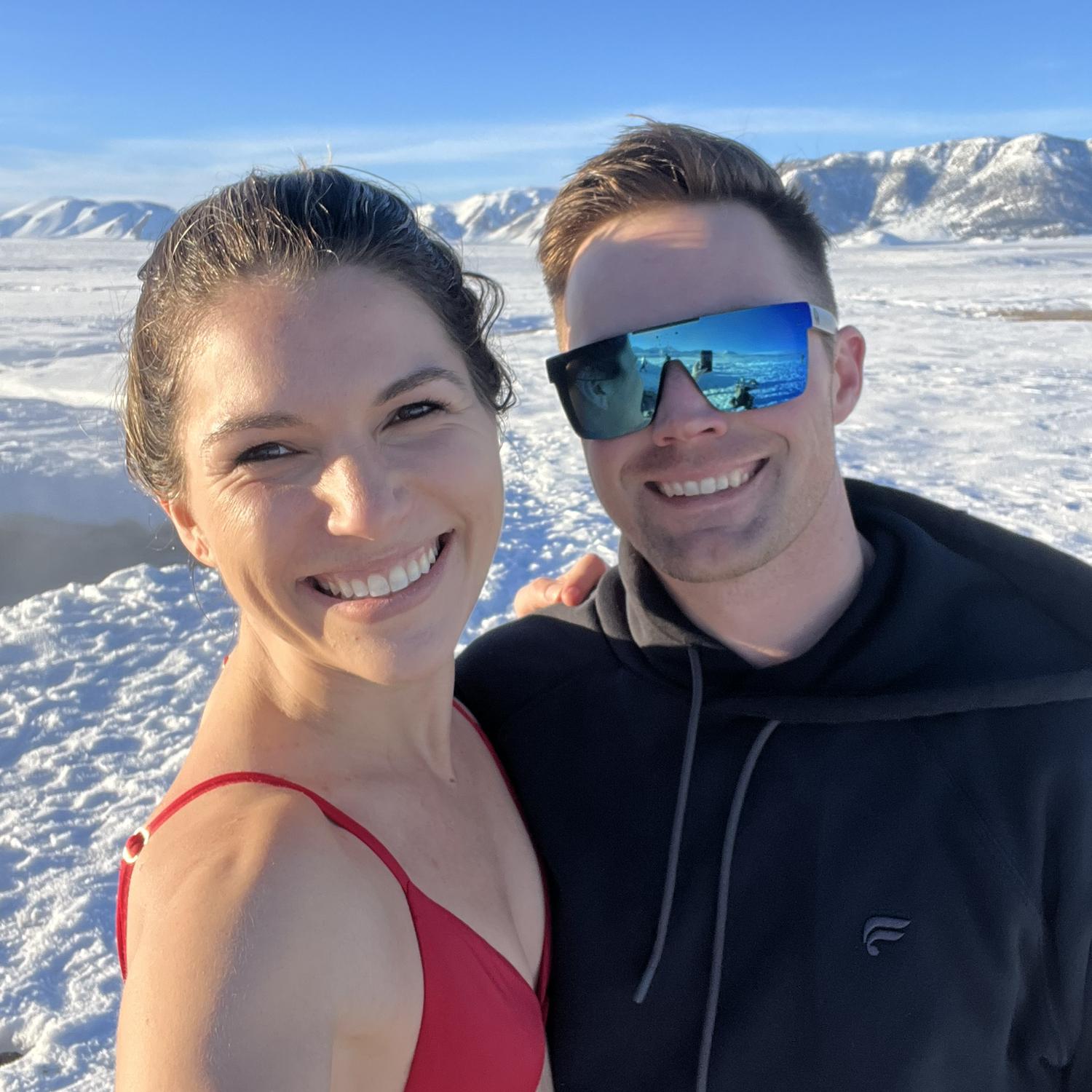 Experiencing new things together *picture taken at the hot springs in mammoth