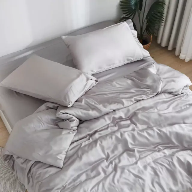 DOZ Bamboo Viscose Sheet Set, Organically Grown Bamboo, Buttery Soft, Cooling, High GSM, Deep Pockets Dove Queen
