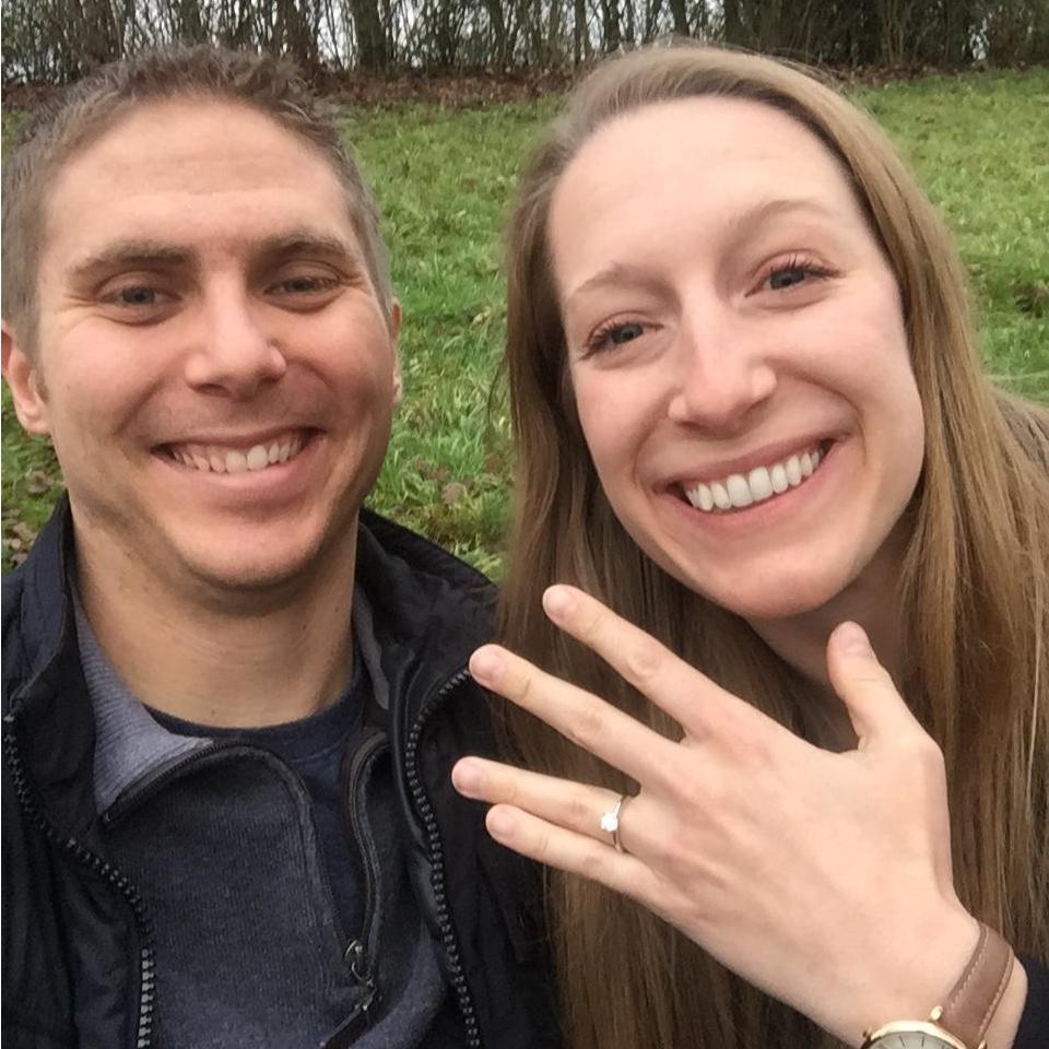 Wittlich, Germany. December 2017. Right after we got engaged!