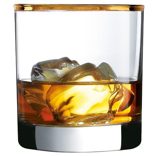 Luminarc® Gold Rimmed Double Old Fashioned Set of 4