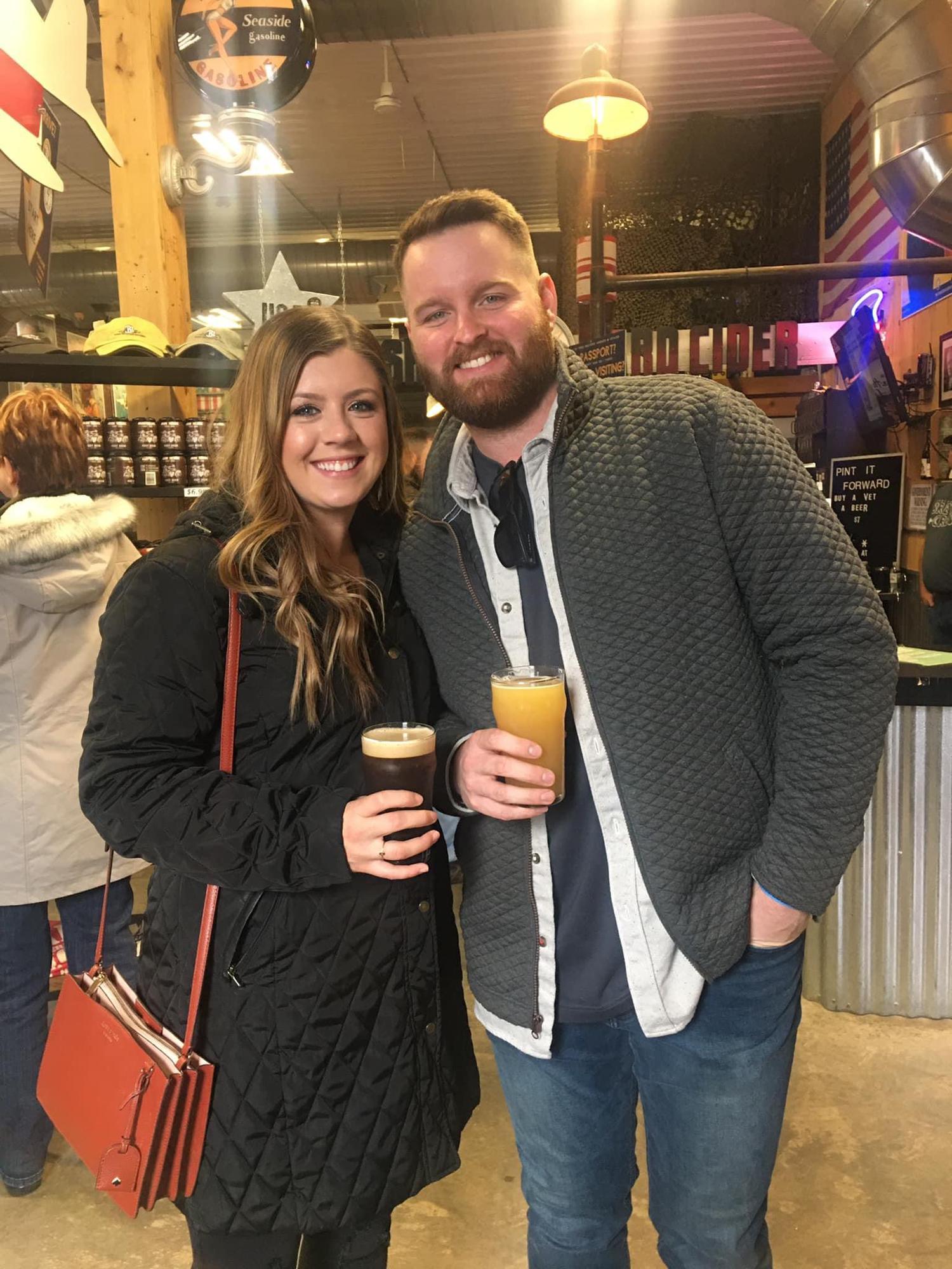 Minutes before we got engaged @ 3 Brothers in the Finger Lakes