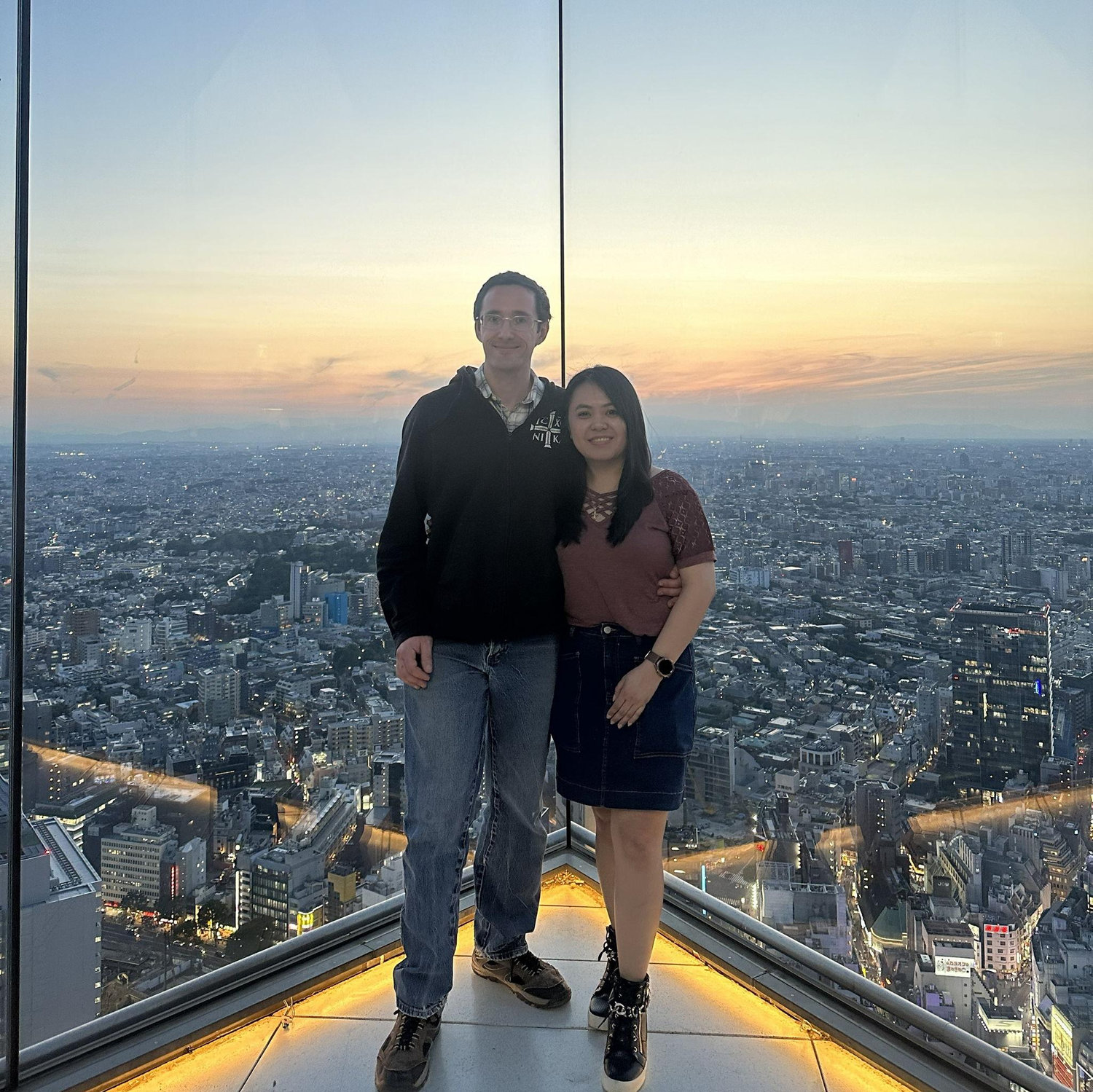 Tokyo at our feet. Unforgettable view from the top