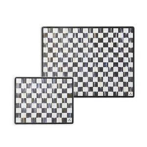 Courtly Check Glass Cutting Board, Set of 2