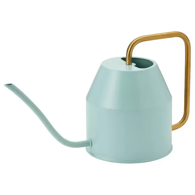 VATTENKRASSEWatering can, light turquoise/gold30 oz