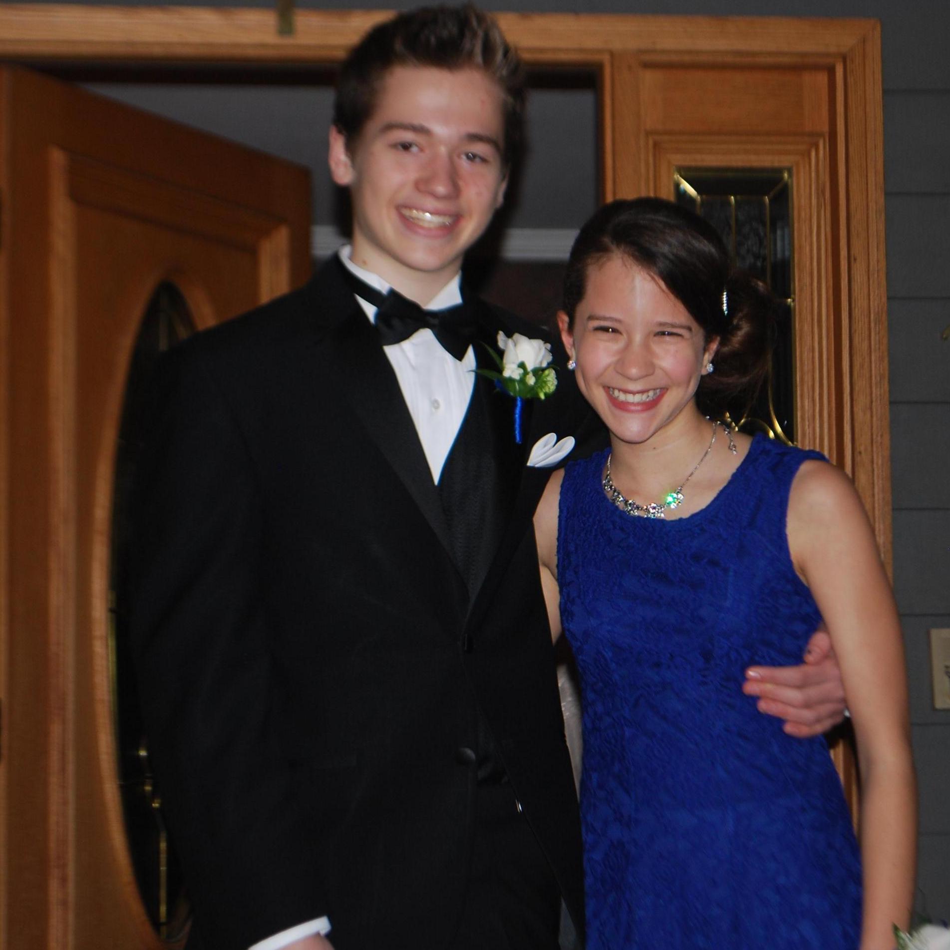 This was our first dance together, as freshman in high school! John was 15, and Eleanor was 14.