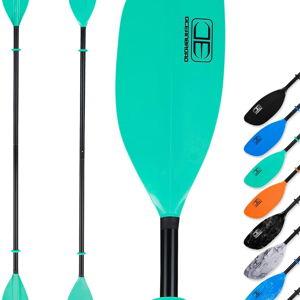 OCEANBROAD Kayak Paddle 86in/218cm, 90.5in/230cm Alloy Shaft 2-Piece Floatable Kayak Oar for Kayaking Canoeing Boating