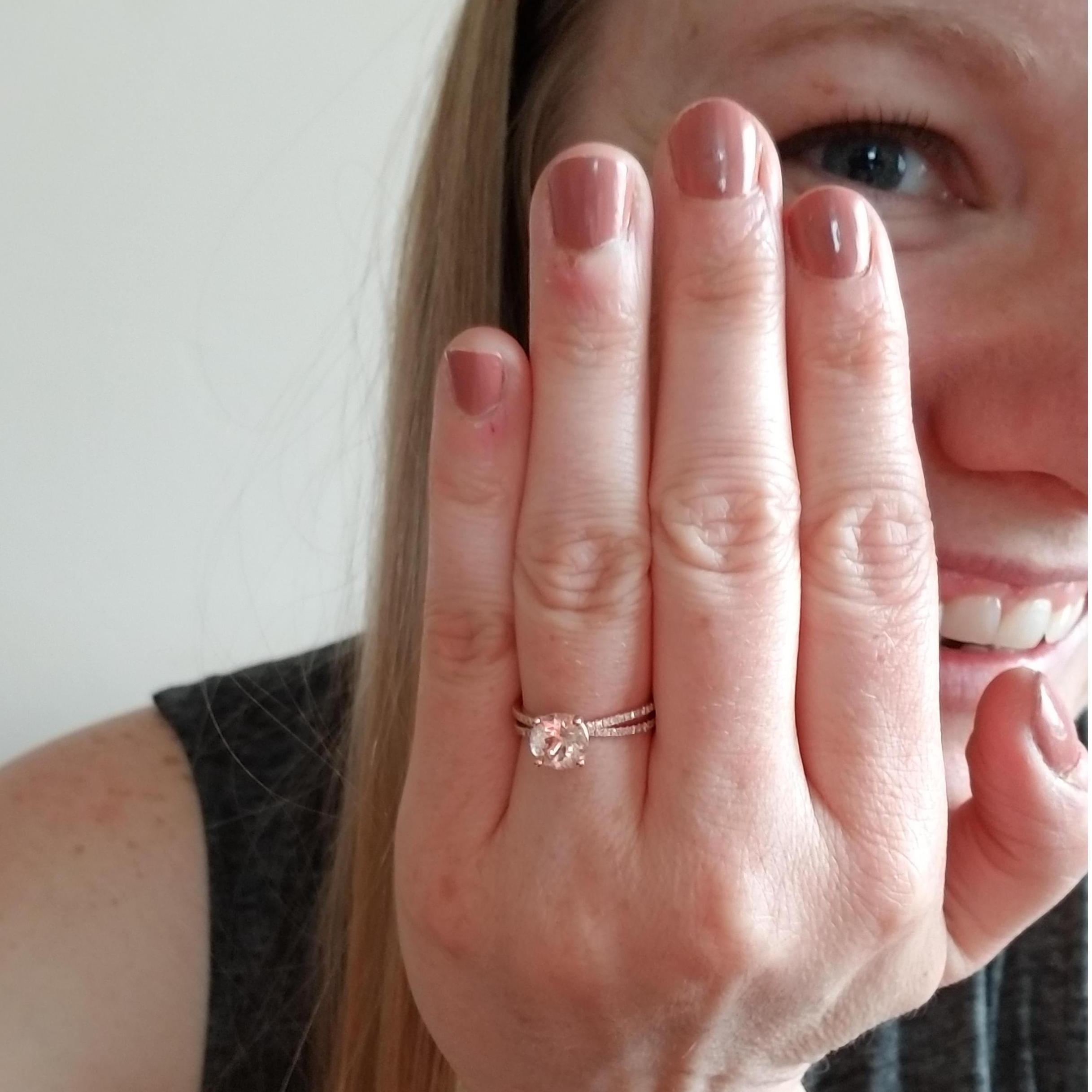 Natalie's ring right after she said YES