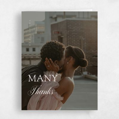 Lavender Mist, Grey Wedding Thank You - Soave Photo