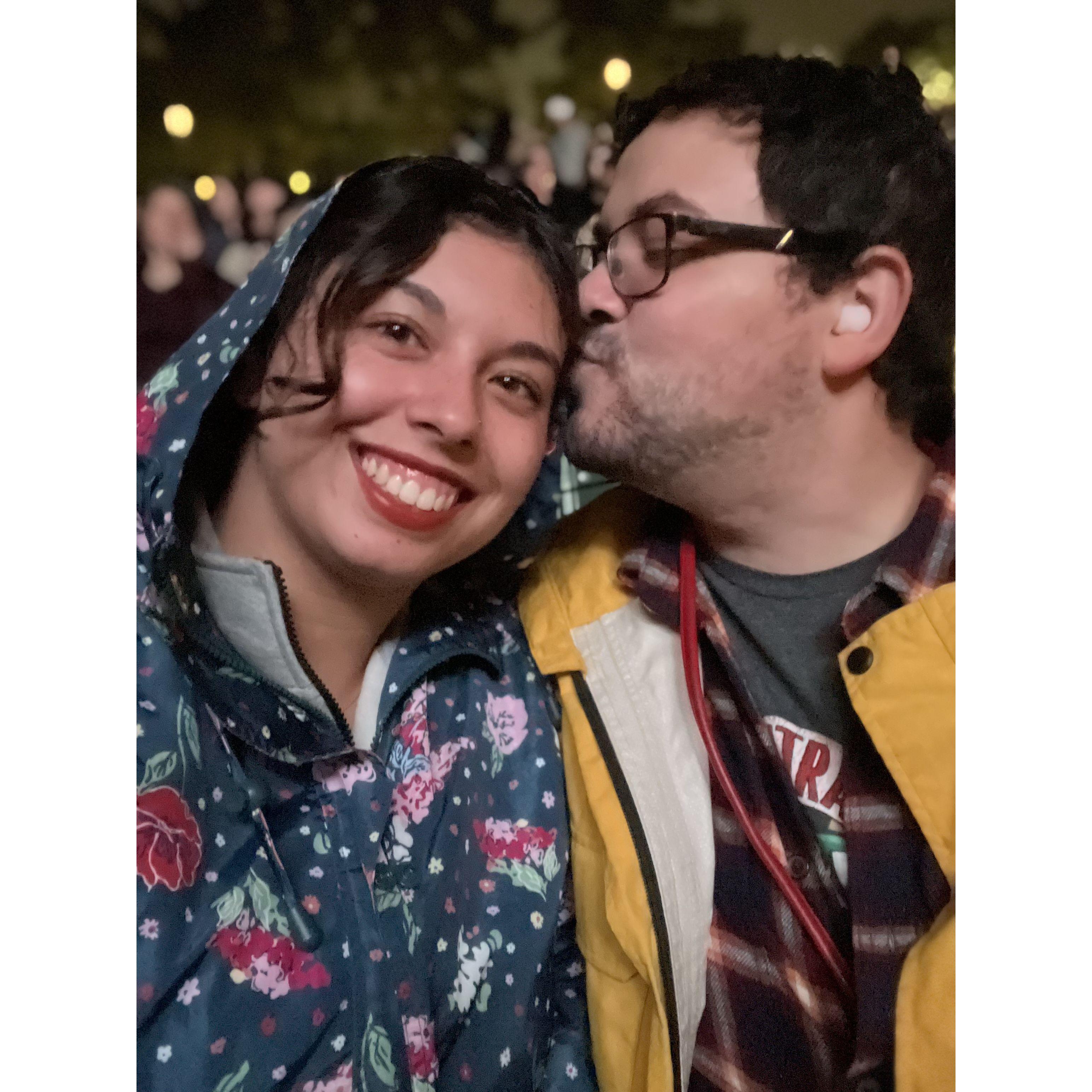 Hozier concert!It downpoured on us!