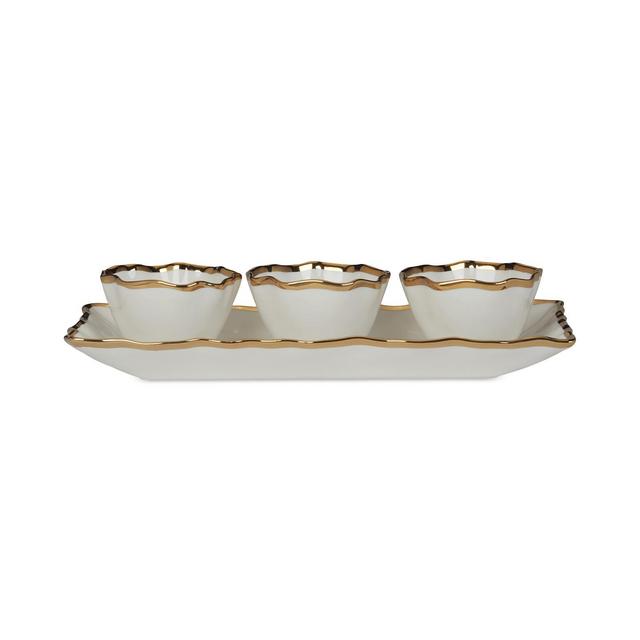 Certified International Regency 4 Pc. Tray and Condiment Bowls