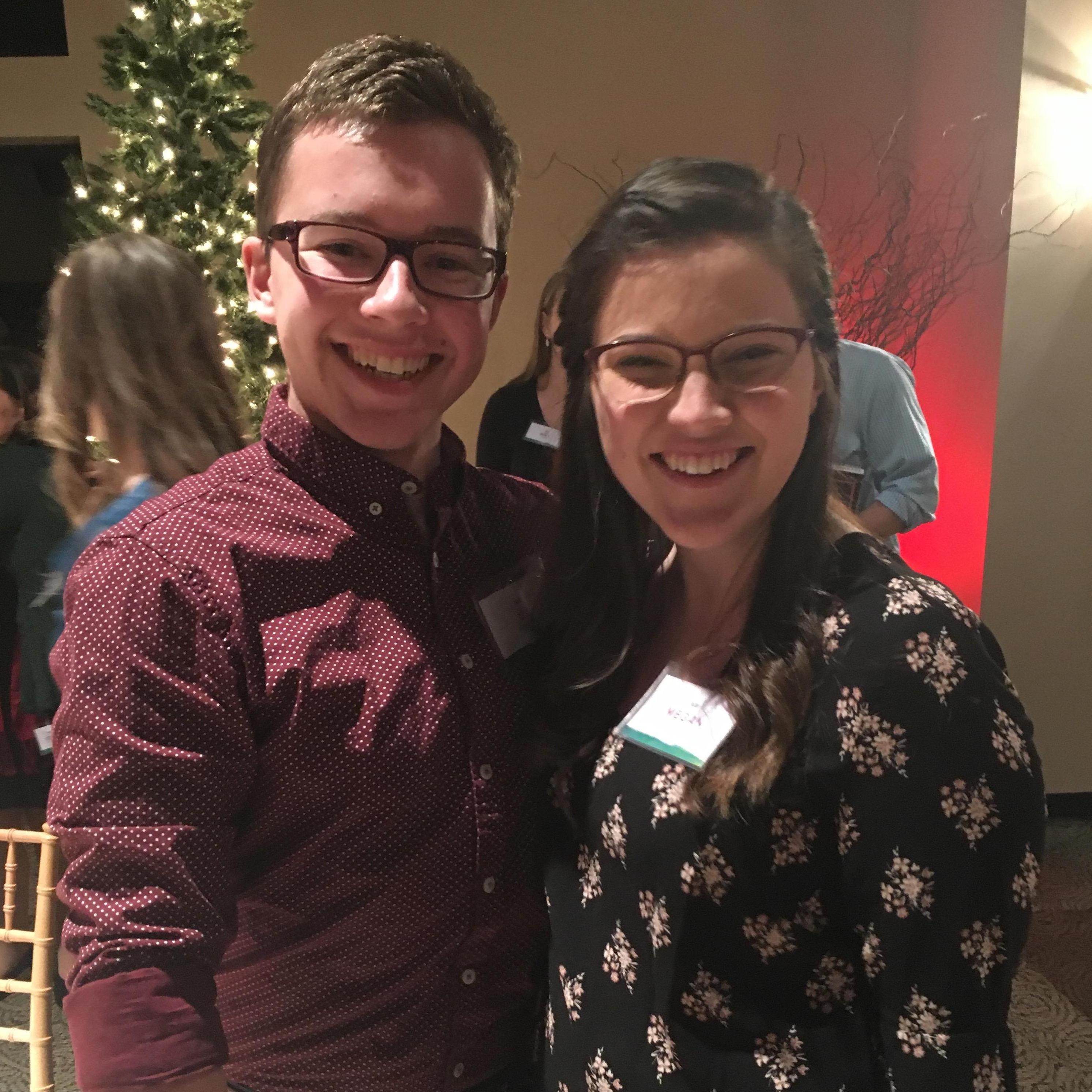 Megan's first work Christmas Party.