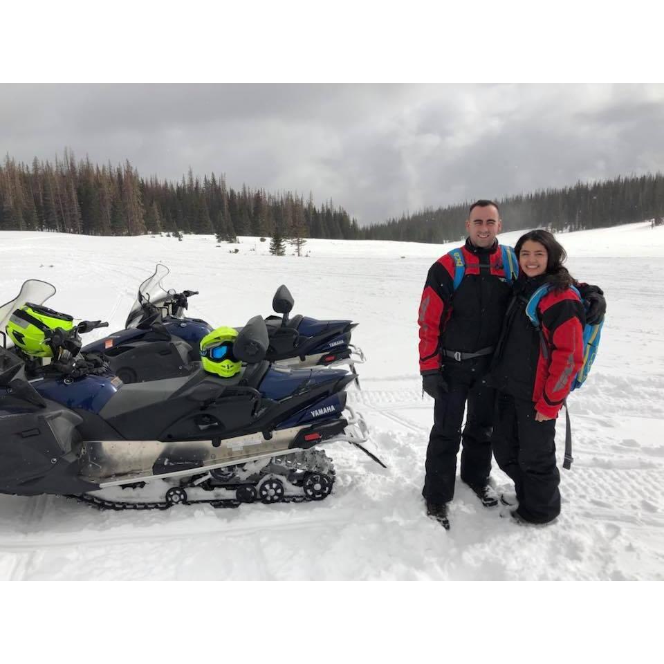 @ Grand Lake, CO. 
{snowmobiling trip}