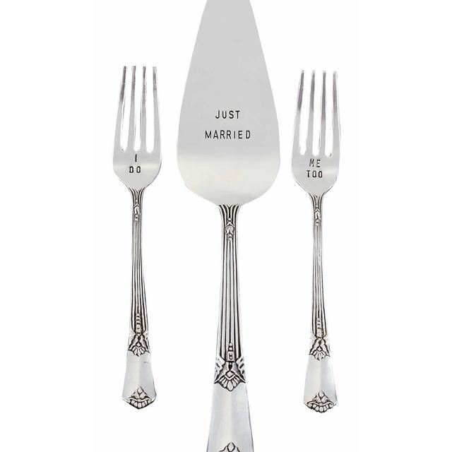 Mud PieVintage Wedding Cake Server Set