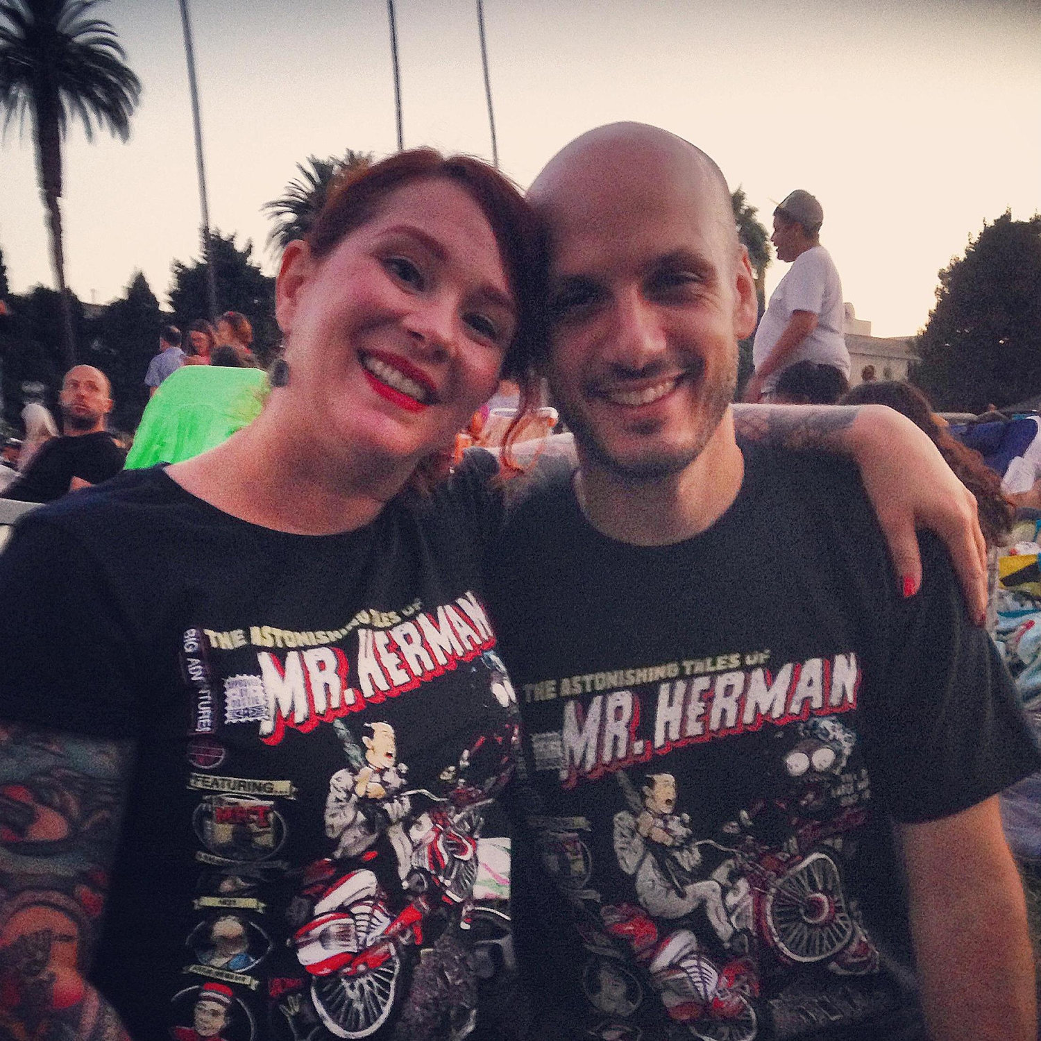 Pee Wee's Big Adventure showing at the Hollywood Forever Cemetery.