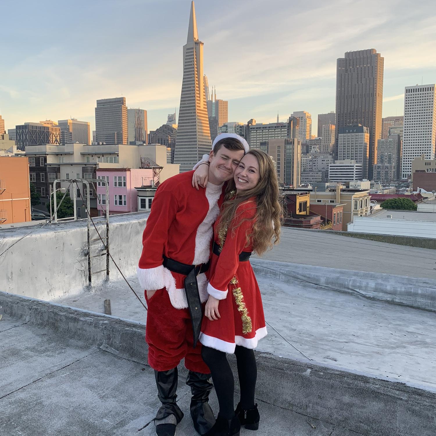 Santa Con featuring view from Maddie's old apartment in SF, 2018