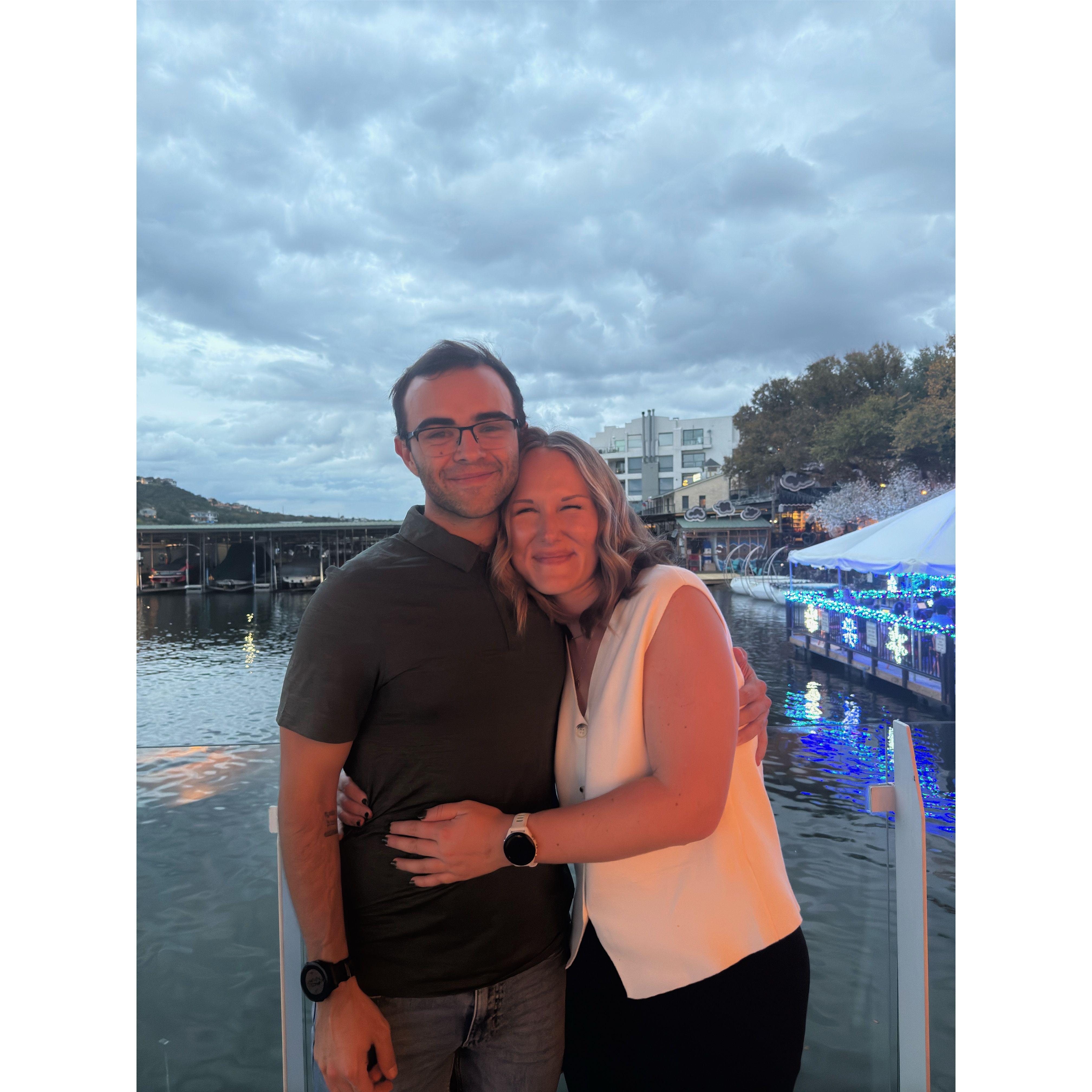Anniversary dinner on the lake