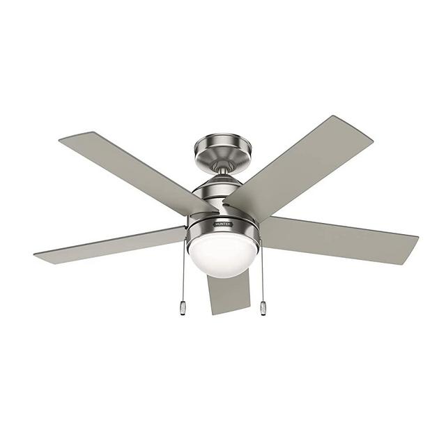 Hunter Fan Company 51358 Rogers Ceiling Fan, 44, Brushed Nickel