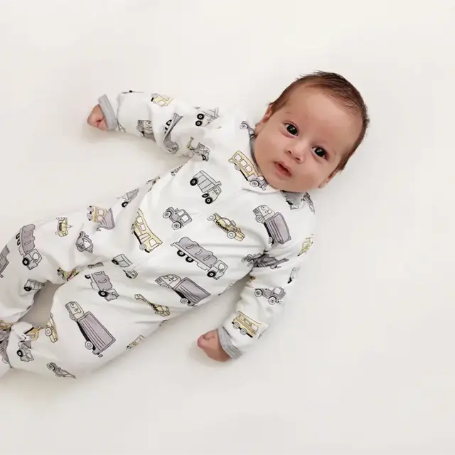 Transportation Zipper Footie