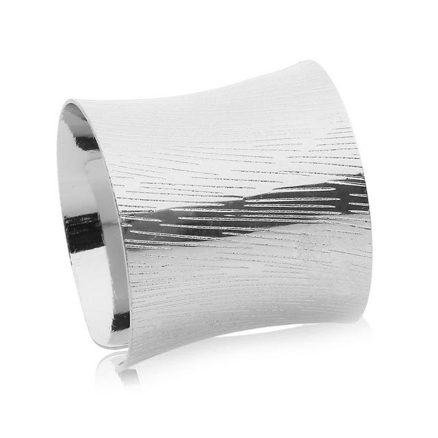 Classic Touch Lined Napkin Rings (Set of 6)