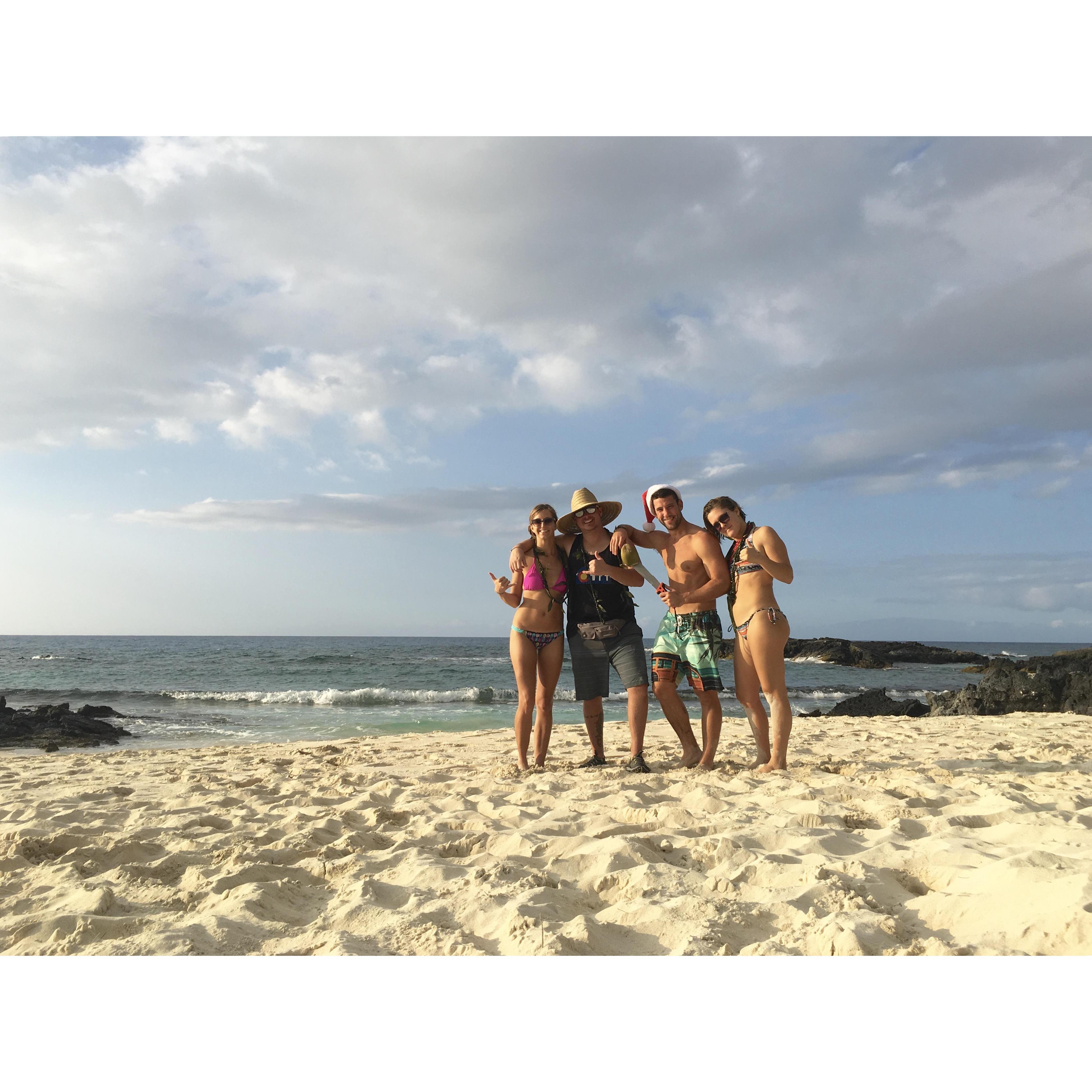 Christmas 2016 - camping and beaching with Dave and Ashley