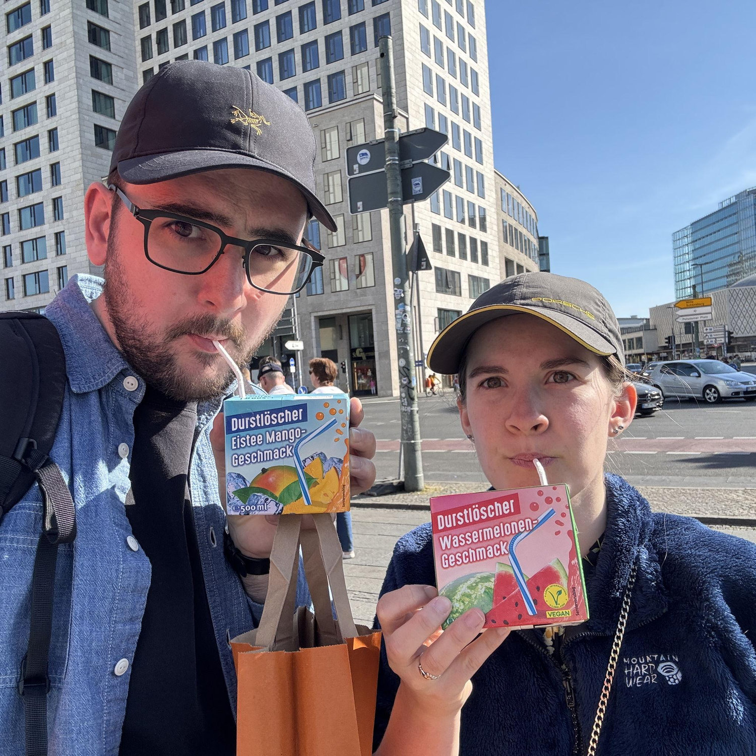 Durst juice boxes in Berlin, May (2025)