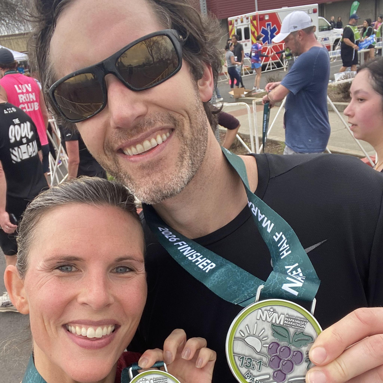 When we ran the Napa Valley Half Marathon!