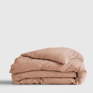 European Linen Duvet Cover in Desert Sunset
