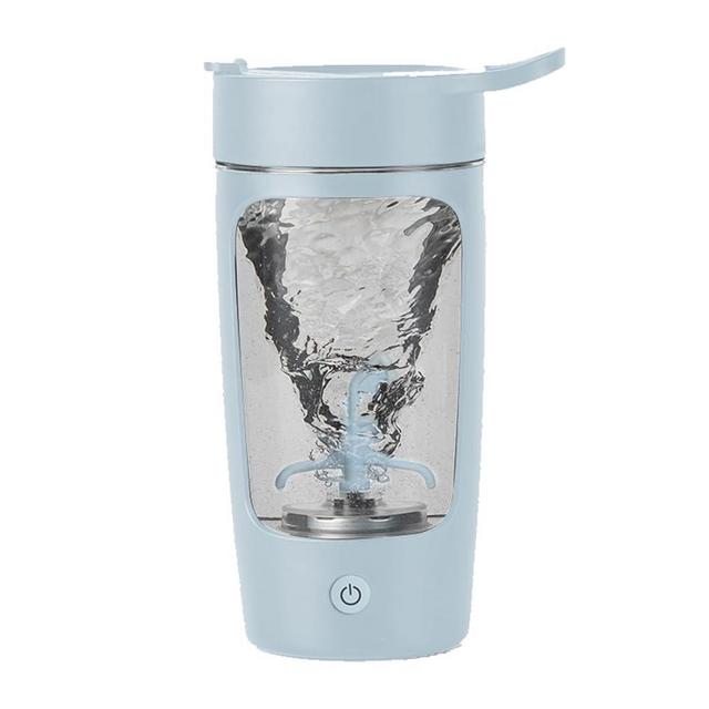 Daasigwaa Electric Shaker Bottle, Blender Bottles For Protein Mixes, | Tritan | BPA Free| Portable Mixer Cup, Rechargeable Shake Cups And Meal Replacement Shakes, 22 oz(Blue)