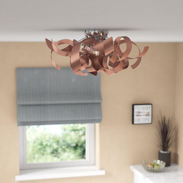 Jaelyn 4 - Light 16.5" Unique/Statement Geometric Flush Mount