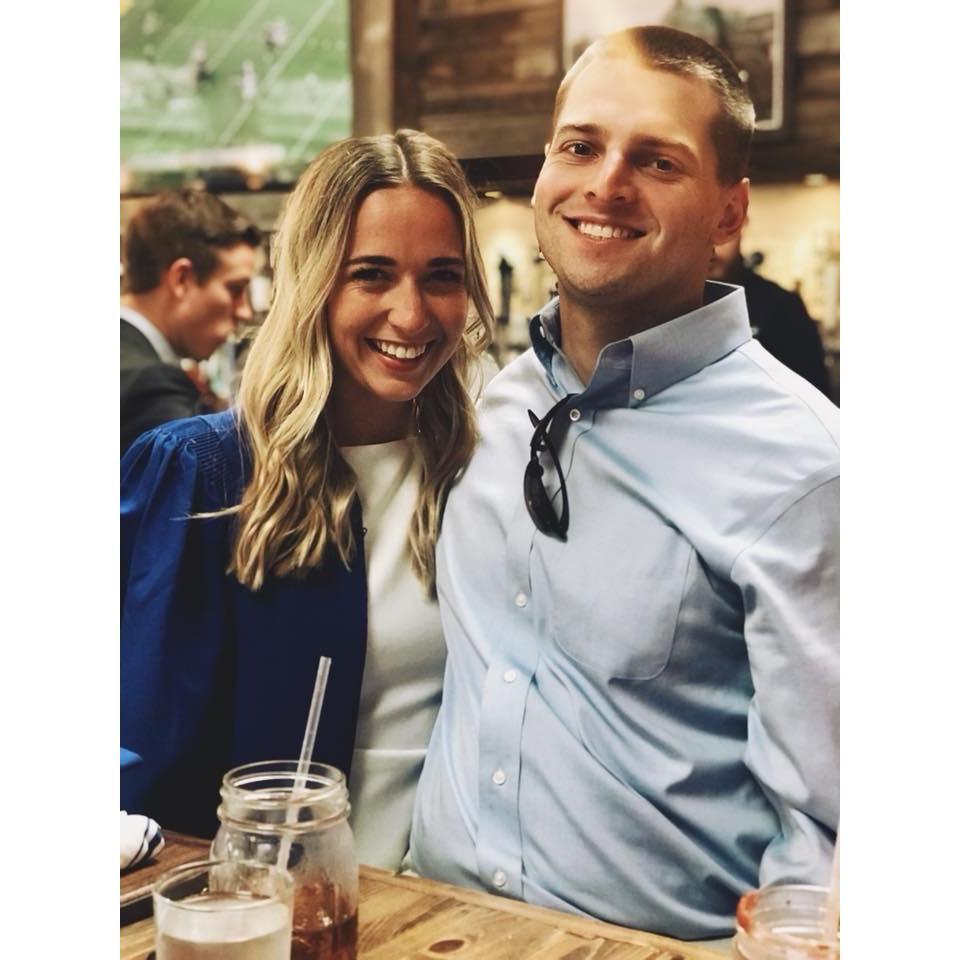 At Carly's graduation from American University in 2018