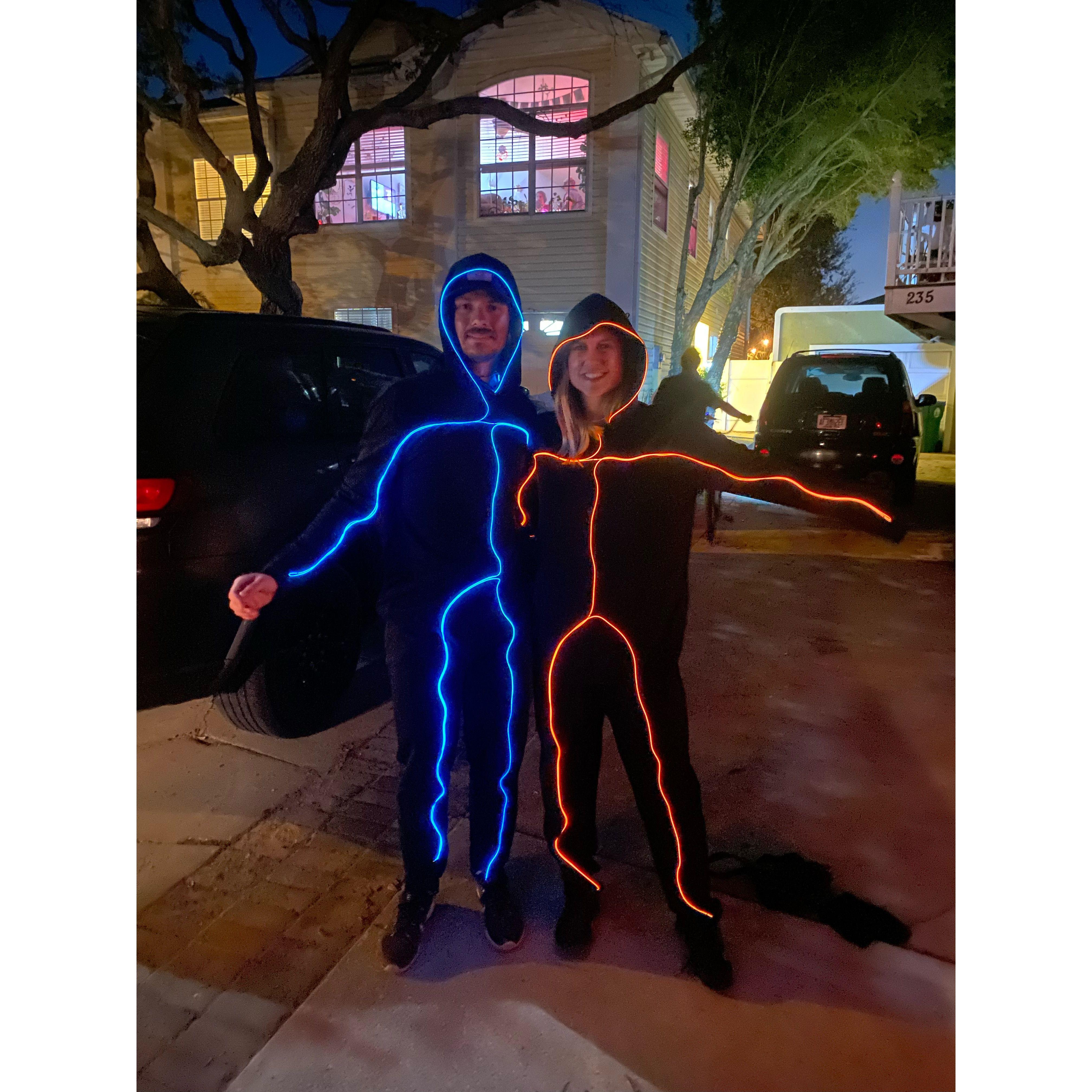 You know its true love when he will wear matching Halloween costumes with you!